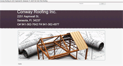 Desktop Screenshot of conwayroofing.com